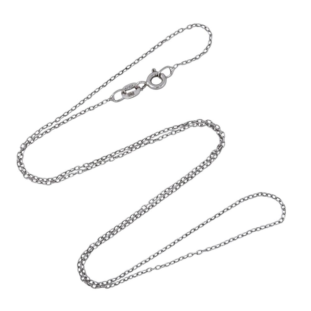 Vintage Italy Sterling Silver 925 Curb Link Chain Necklace 18"